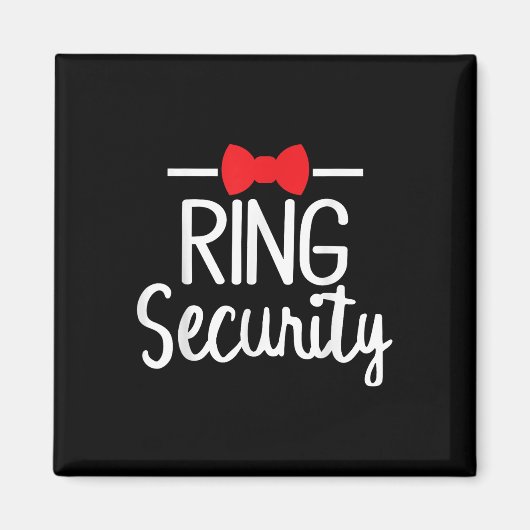 Ring Security Wedding Bruidsmeisje Bachelorette Pa Magneet (Voorkant)