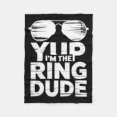 Ring Security Wedding Party Funny Ring Bearer  Fleece Deken (Voorkant)