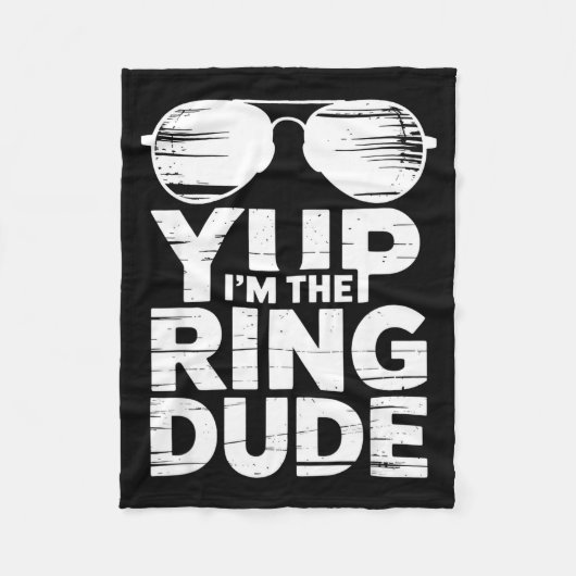 Ring Security Wedding Party Funny Ring Bearer  Fleece Deken (Voorkant)
