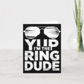 Ring Security Wedding Party Funny Ring Bearer Kaart (Voorkant)