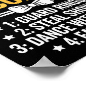 Ring Security Wedding Party Funny Ring Bearer Poster (Hoek)