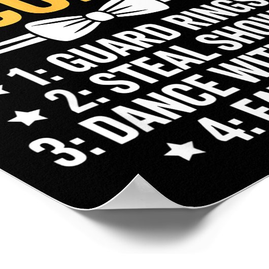 Ring Security Wedding Party Funny Ring Bearer  Poster (Hoek)