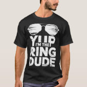 Ring Security Wedding Party Funny Ring Bearer  T-shirt (Voorkant)