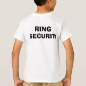 Ring Security Wedding rehearings Bearer TShirt (Achterkant)