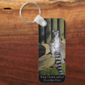 Ring Tailed Lemur Drusillas Park Button Key Ring Sleutelhanger (Voorkant)