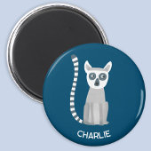 Ring Tailed Lemur gepersonaliseerde naam Magneet