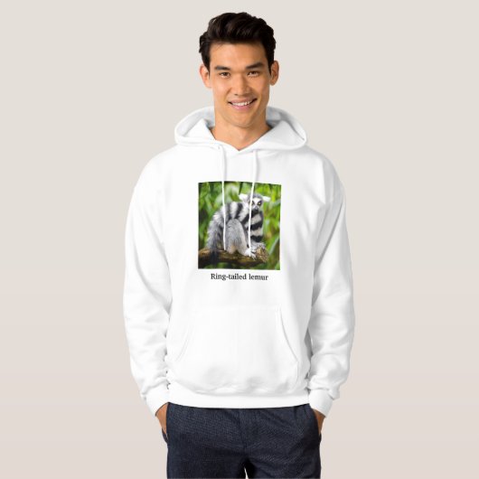 Ring-tailed lemur hoodie (Voorkant volledig)