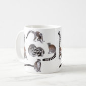 Ring-tailed lemur koffiemok (Voorkant links)