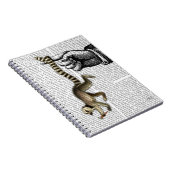 Ring Tailed Lemur op vinger 2 Notitieboek (Rechterzijde)