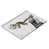 Ring Tailed Lemur op vinger 2 Notitieboek (Linkerzijde)