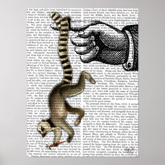 Ring Tailed Lemur op vinger Poster (Voorkant)