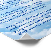 Ring uit, Wild Bells Nieuwjaar gedicht Poster (Hoek)