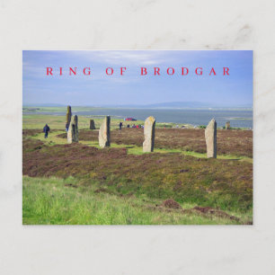 Ring van Brodgar uitzicht briefkaart