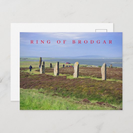 Ring van Brodgar uitzicht briefkaart (Voorkant / Achterkant)