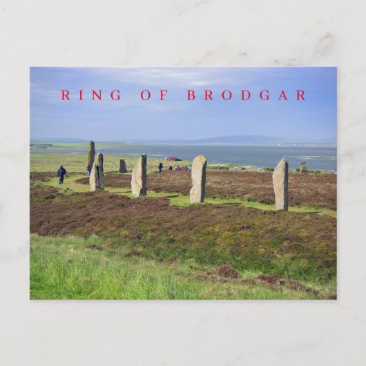 Ring van Brodgar uitzicht briefkaart (Voorkant)