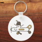 Ring van de Button van het vliegtuig Sleutelhanger (Voorkant)