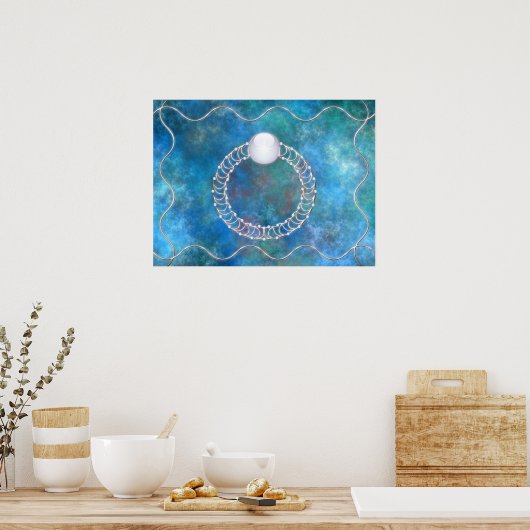Ring van de waterdruk poster (Keuken)