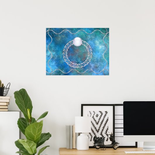Ring van de waterdruk poster (Thuiskantoor)