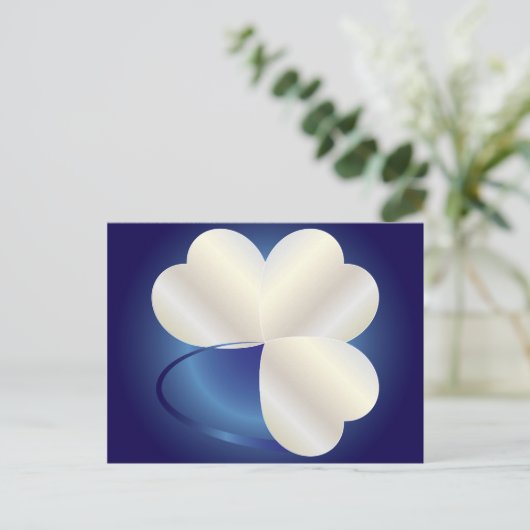 Ring van drie harten briefkaart (Staand voorkant)