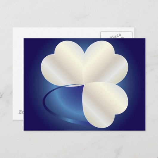 Ring van drie harten briefkaart (Voorkant / Achterkant)