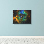 Ring van God - Rosette Nebula - Klein Canvas Print (Insitu (Houten vloer))