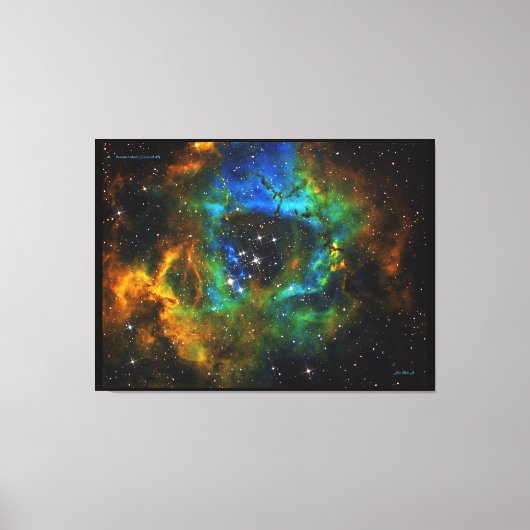 Ring van God - Rosette Nebula - onderscheiden Canv Canvas Afdruk (Voorkant)