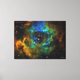 Ring van God - Rosette Nebula - onderscheiden Canv Canvas Afdruk