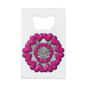 Ring van harten Valentijn Creditkaart Flessenopener (Achterkant)