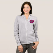Ring van harten Valentijn Hoodie (Voorkant volledig)