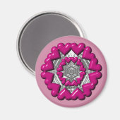 Ring van harten Valentijn Magneet (Voorkant / Achterkant)