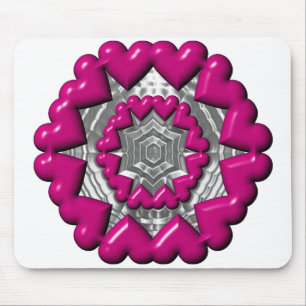 Ring van harten Valentijn Muismat