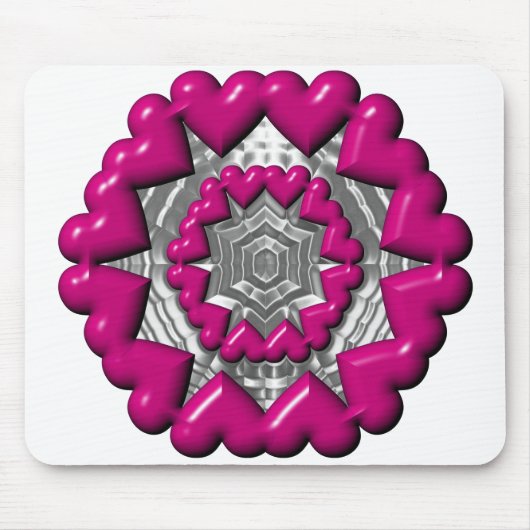 Ring van harten Valentijn Muismat (Voorkant)