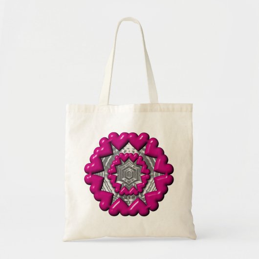 Ring van harten Valentijn Tote Bag (Voorkant)