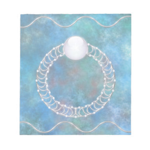 Ring van het waternotebookscherm notitieblok