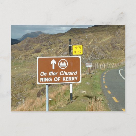 Ring van Kerry-teken, Ierland Briefkaart (Voorkant)