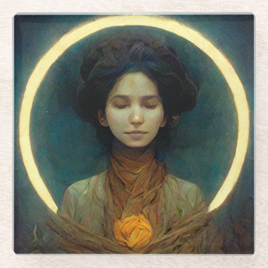 Ring van Light 2 Fantasy Sci-fi Glazen Onderzetter (Voorkant)