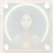 Ring van Light 2 Fantasy Sci-fi Glazen Onderzetter (Achterkant)