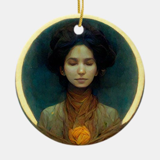 Ring van Light 2 Fantasy Sci-fi Keramisch Ornament (Voorkant)