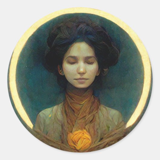 Ring van Light 2 Fantasy Sci-fi Ronde Sticker (Voorkant)