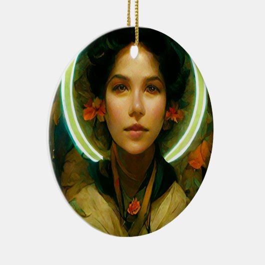 Ring van Light Fantasy Sci-fi Keramisch Ornament (Rechts)