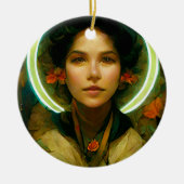 Ring van Light Fantasy Sci-fi Keramisch Ornament (Voorkant)