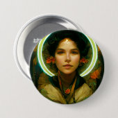 Ring van Light Fantasy Sci-fi Ronde Button 7,6 Cm (Voorkant /achterkant)