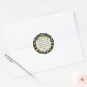 Ring van Rendieren Ronde Sticker (Envelop)