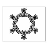 Ring van vogels rubberstempel (Afrduk)