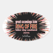 Ring van Vuur 2016 Ovale Sticker (Voorkant)