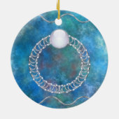 Ring van waterversiering keramisch ornament (Achterkant)