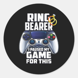 Ring Veiligheid Bruiloft Ring Drager Grooms Voorst Ronde Sticker