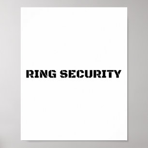 Ring Veiligheid Grappige Bruid Bruidegom Party Gif Poster