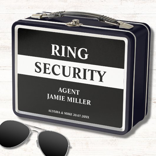 Ring Veiligheid Ring Drager Agent Secret Box