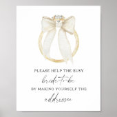 Ring Vrijgezellenfeest - Help de drukke bruid Poster (Voorkant)